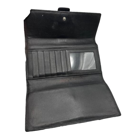 Vintage COACH y2k Soho Black and Gray Signature Canvas Wallet - Picture 5 of 10